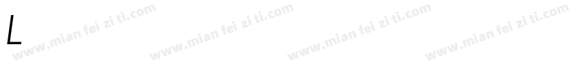 Liste Thin Bold Italic字体转换